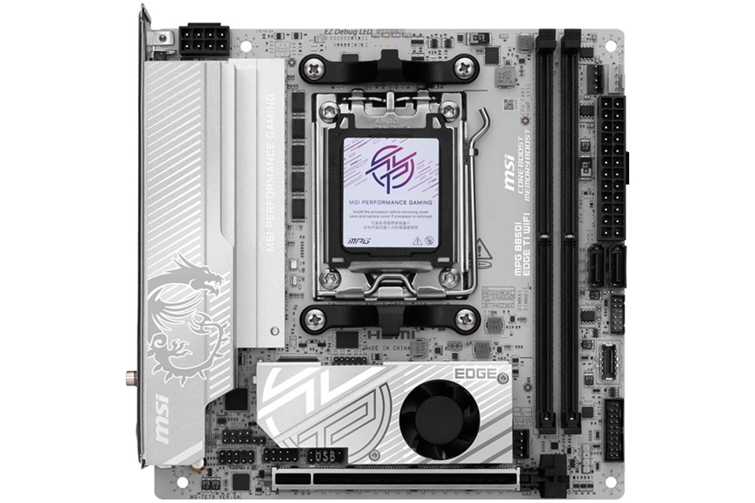 MSI MPG B850I EDGE TI WIFI DDR5 AM5 SOKET MINI ATX