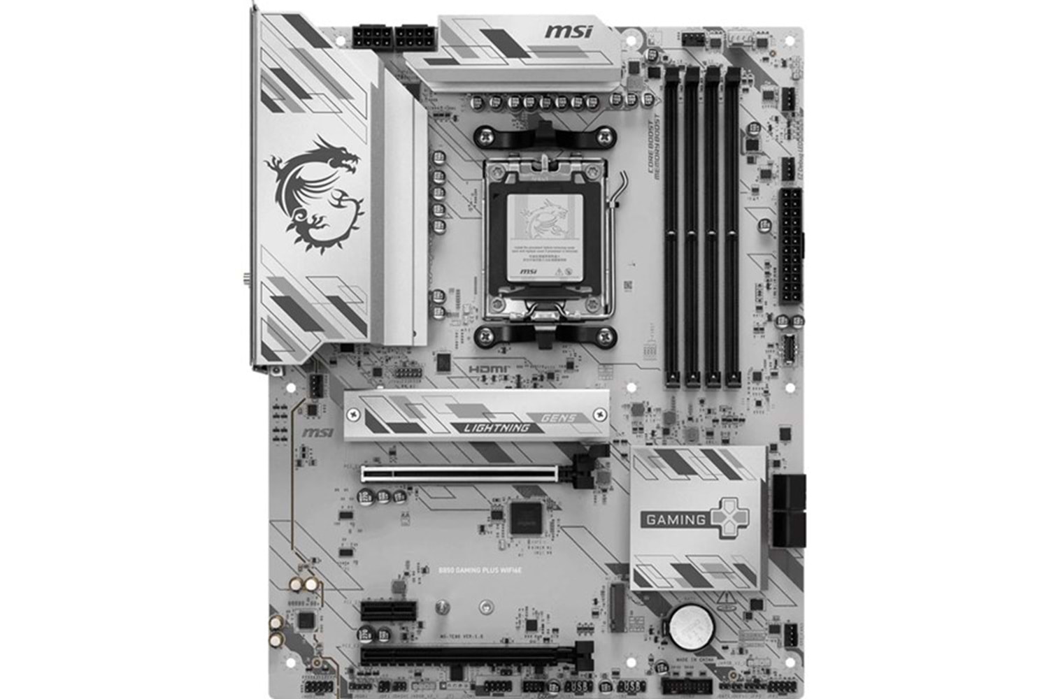 MSI B850 GAMING PLUS WIFI6E DDR5 HDMI-DP TYPEC PCIE 5.0 AM5 ATX