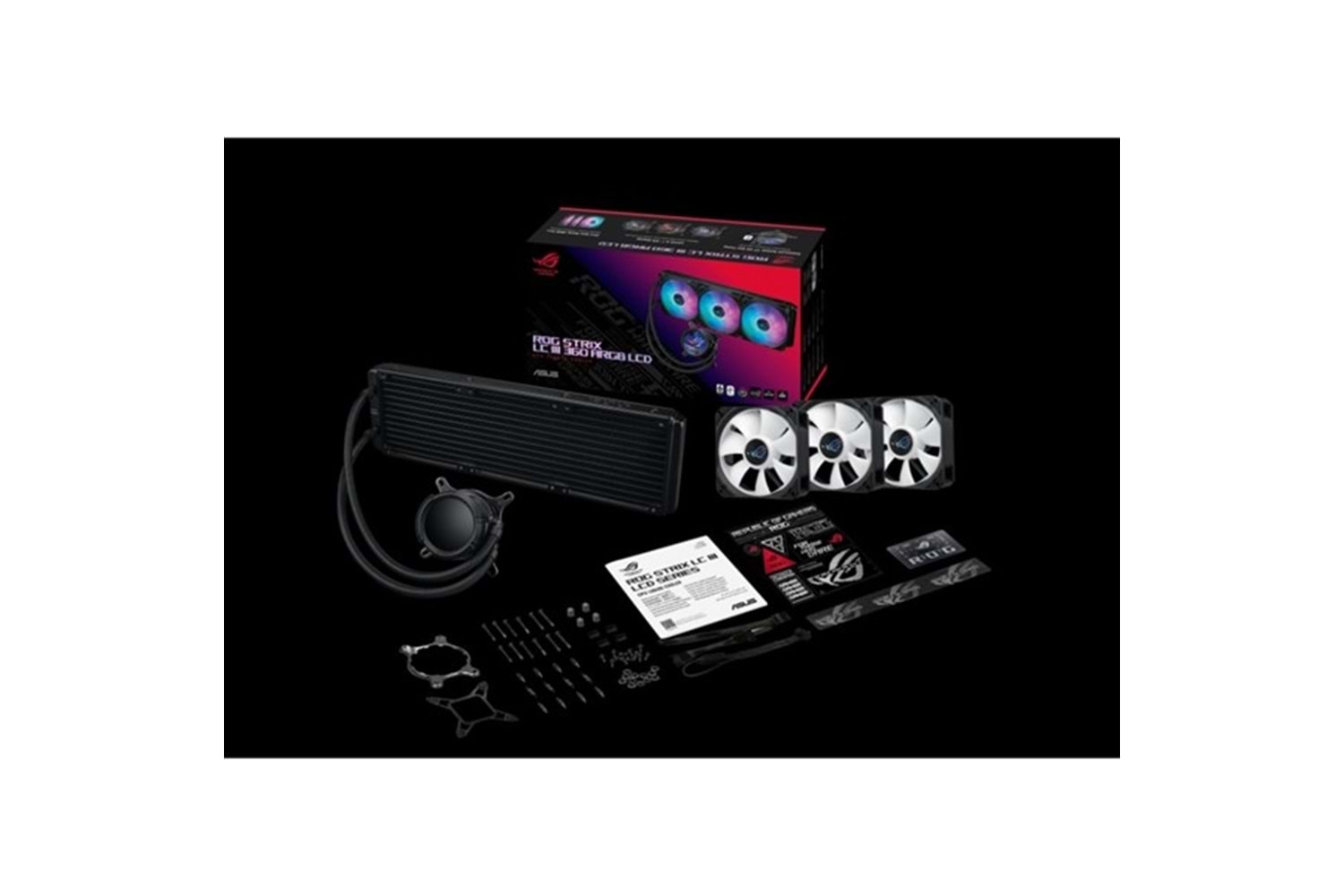 ASUS TUF GAMING LC LII 360 ARGB AURA SYNC RGB 120MM*2 ADRESLENEBİLİR FAN CPU SIVI SOGUTUCU