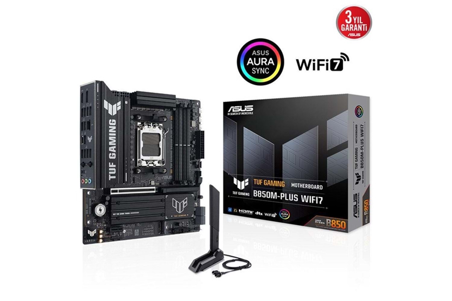 ASUS TUF GAMING B850M-PLUS WIFI7 DDR5 HDMI-DP TYPEC PCIE 5.0 AM5 MATX