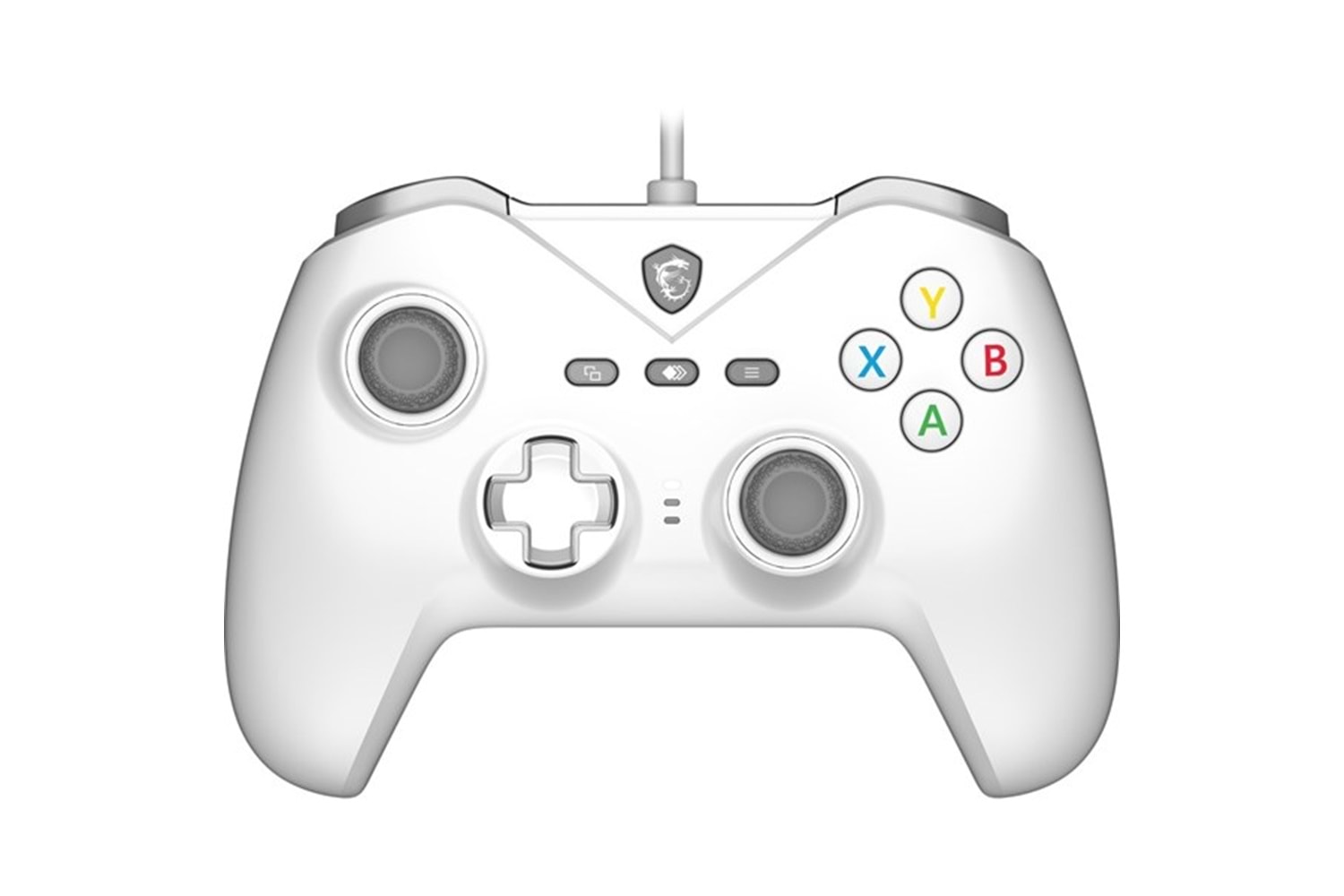 MSI GG FORCE GC200 Whıte Beyaz Oyun Kolu Kablolu Pc/Androıd 8+ Desteğı Çıft Tıtresım Motoru 2M