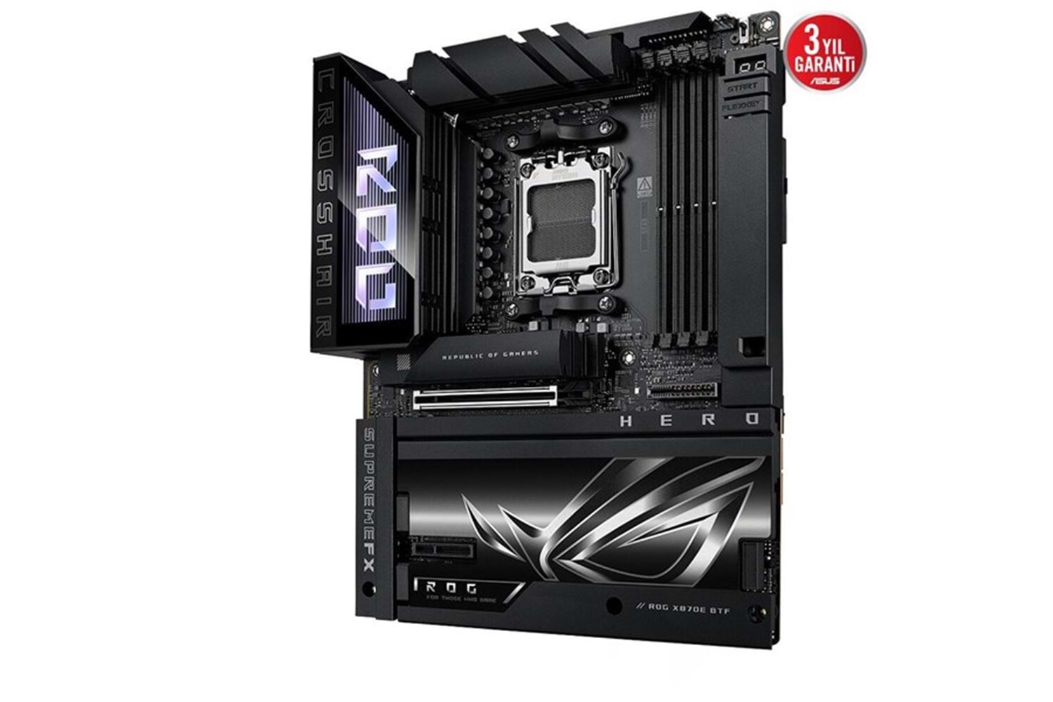 ASUS ROG CROSSHAIR X870E HERO BTF WIFI7 DDR5 HDMI-DP TYPEC PCIE 5.0 AM5 ATX