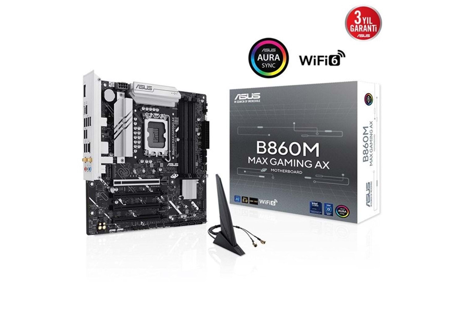 ASUS B860M MAX GAMING AX WIFI6 DDR5 HDMI-DP TYPEC PCIE 5.0 1851P MATX