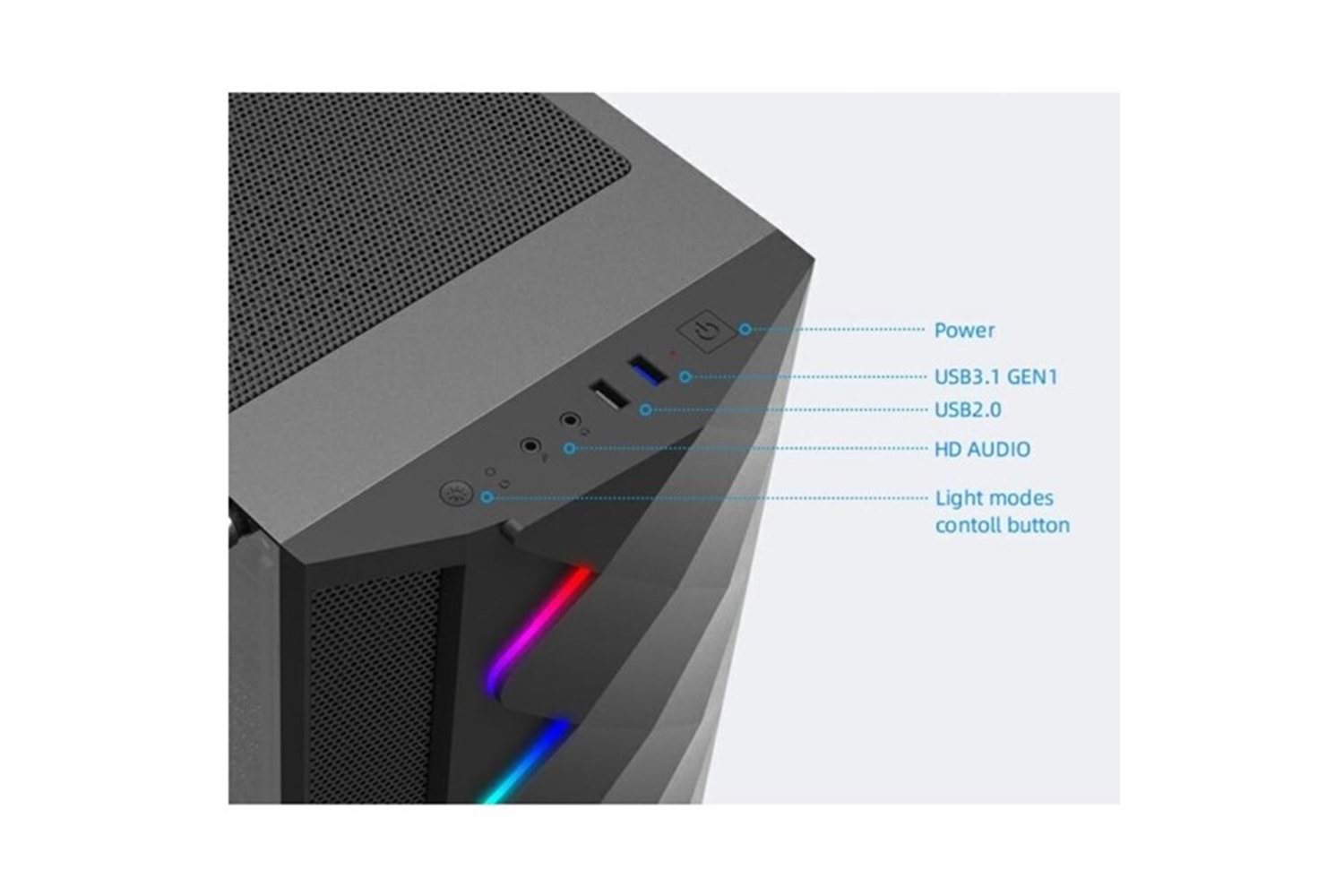 EXPER XCELLERATOR XC406 V2 CORE i5 13400F-32GB RAM-1TB NVME-8GB RTX4060-W11H GAMING PC 