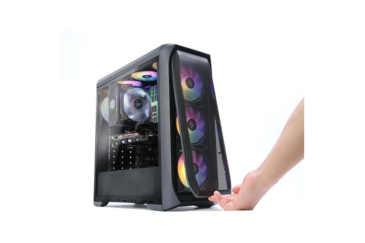 ZALMAN N5 MF 4-RGB FANLI GAMING MID-TOWER PC KASASI