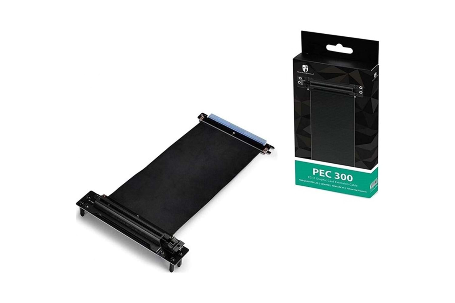 DEEPCOOL PEC 300 Her İki Uç İçin Standart Pcı-E 16X 164-Pin Ekran Kartı Uzatma Kablosu 250 Mm