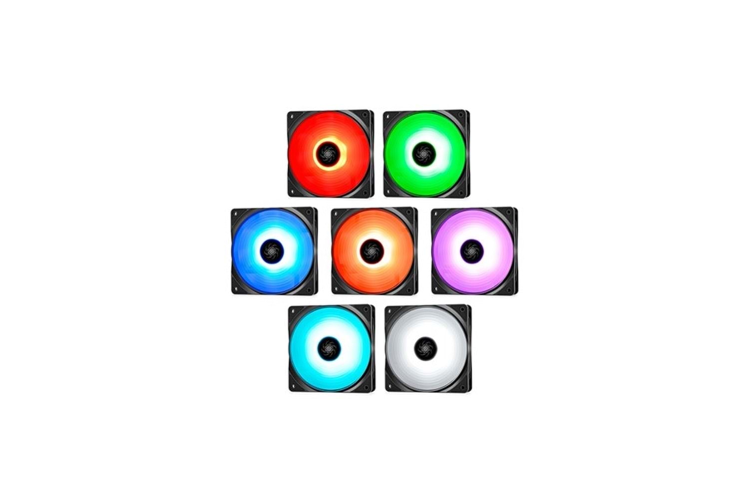DEEPCOOL RF120 Pwm Özellikli Rgb Led Aydınlatma Kasa Fanı 120Mm