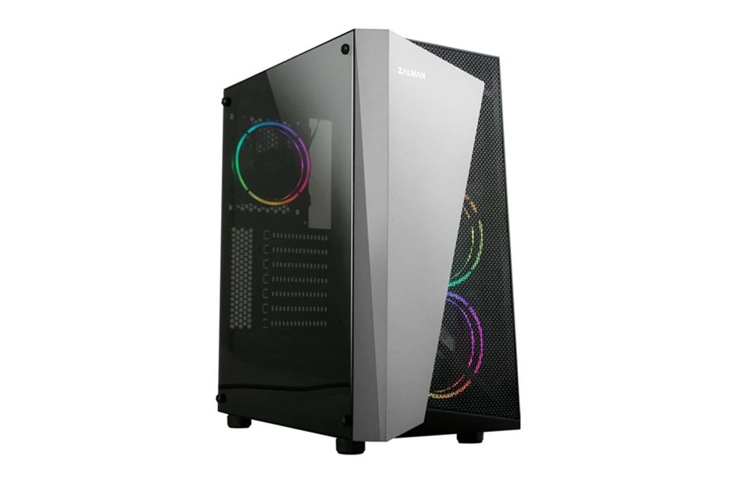 ZALMAN 600W S4 PLUS(BL) 3-RGB FANLI GAMING MID-TOWER PC KASASI