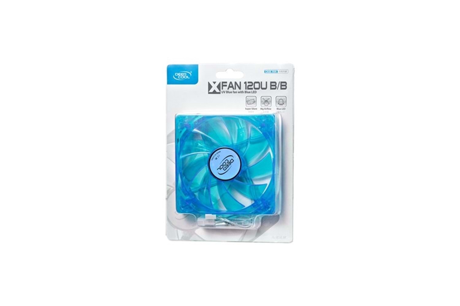 DEEPCOOL XFAN120U-B/B Kırmızı Ledlı Kasa Fanı 120Mm