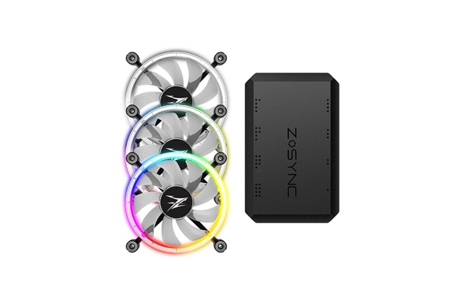 ZALMAN ZM-LF120A3 ARGB Kontrol Üniteli 120mm Kasa Fanı 3-lü paket