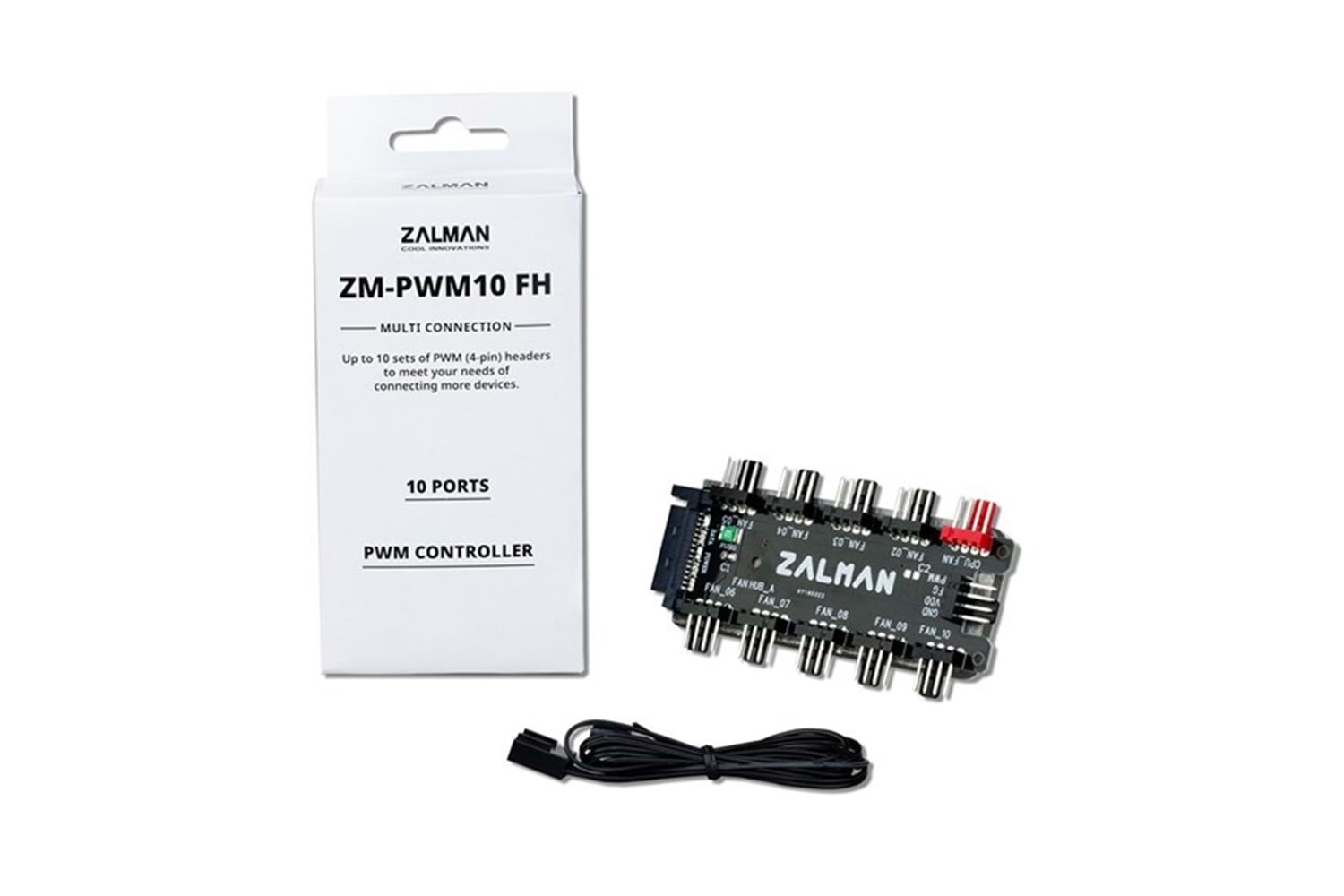 ZALMAN ZM-PWM10FH 10-Portlu Pwm Fan Kontrol Baglantı Adaptoru