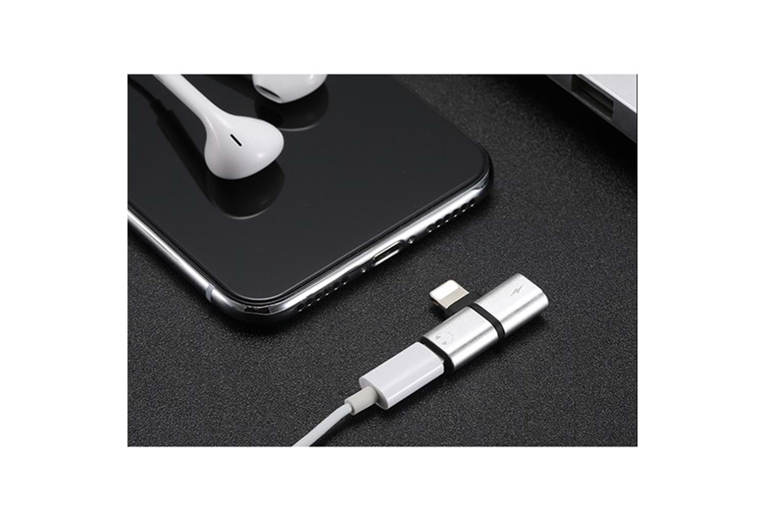 Codegen Apple iPhone Lightning 2 Port Çoklayıcı Dönüştürücü Gümüş Adaptör CDG-CNV43