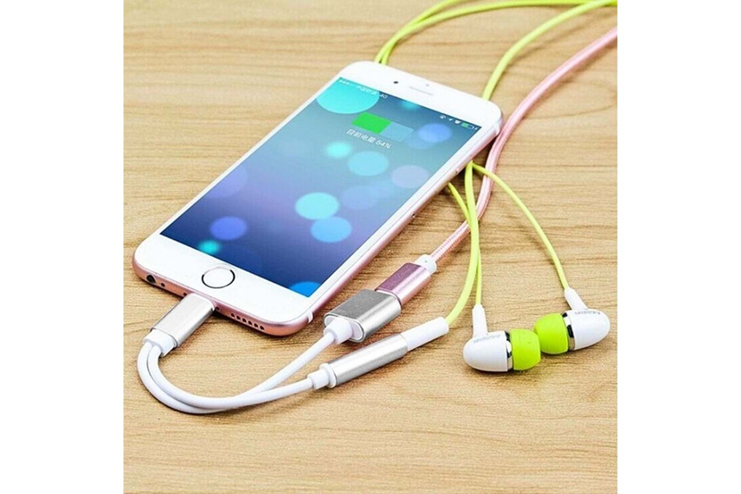 Codegen Apple iPhone Lightning + 3.5mm Stereo Dönüştürücü Çoklayıcı Adaptör CDG-CNV51