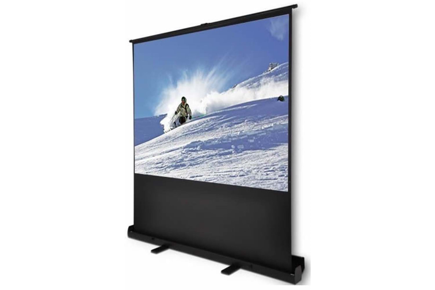 Codegen 221x123 cm Taşınabilir Portatif Pull Up Floor Screen Projeksiyon Perdesi