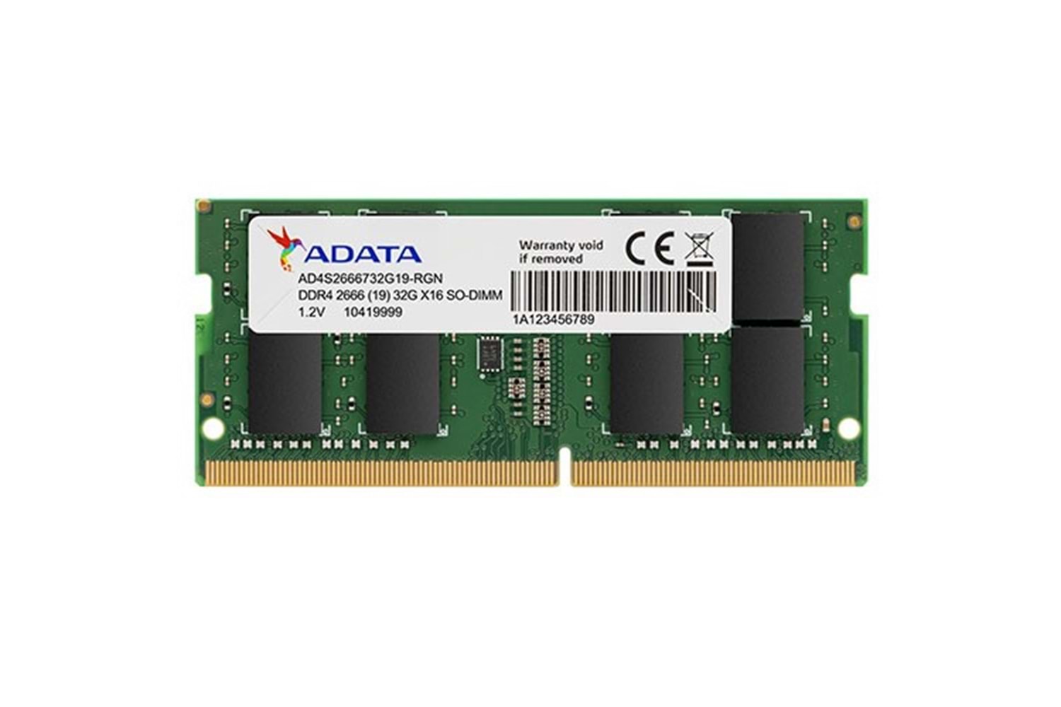  ADATA 16GB DDR4 2666Mhz CL19 NOTEBOOK RAM PREMIER AD4S266616G19-SGN