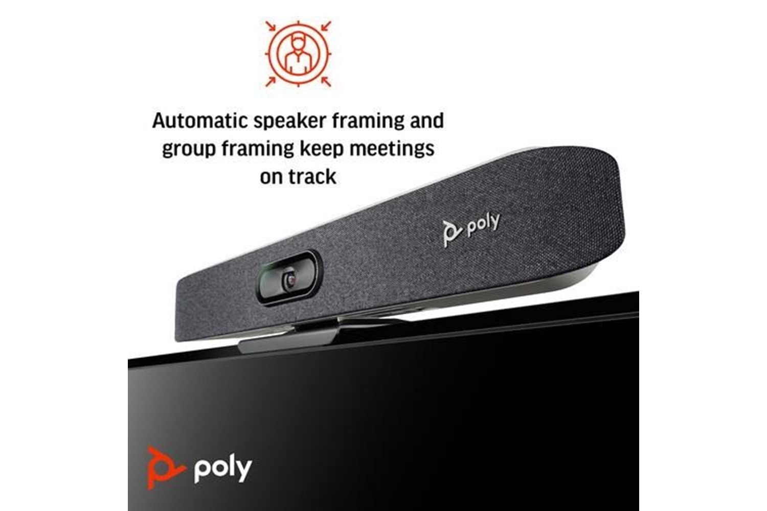 POLY Studio X30 Hepsi Bir Arada Video Çubuğu ve TC8 Kumanda Kiti (83Z46AA)