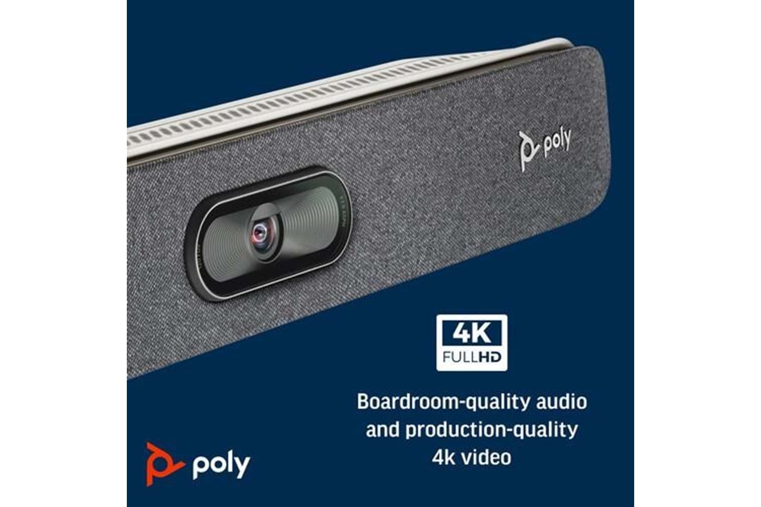 POLY Studio X30 Hepsi Bir Arada Video Çubuğu ve TC8 Kumanda Kiti (83Z46AA)