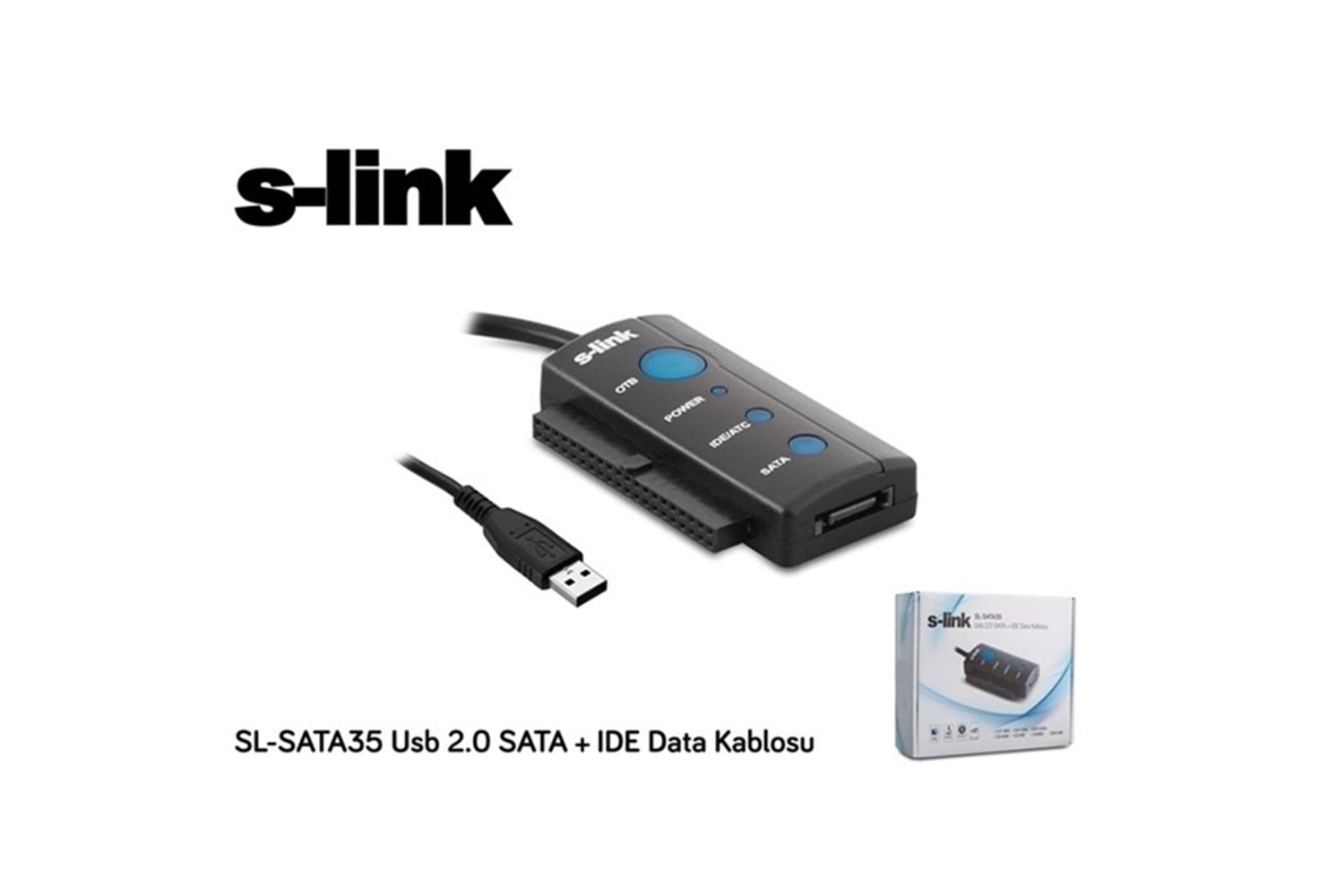 S-link SL-SATA35 Usb 2.0 SATA + IDE Data Kablosu
