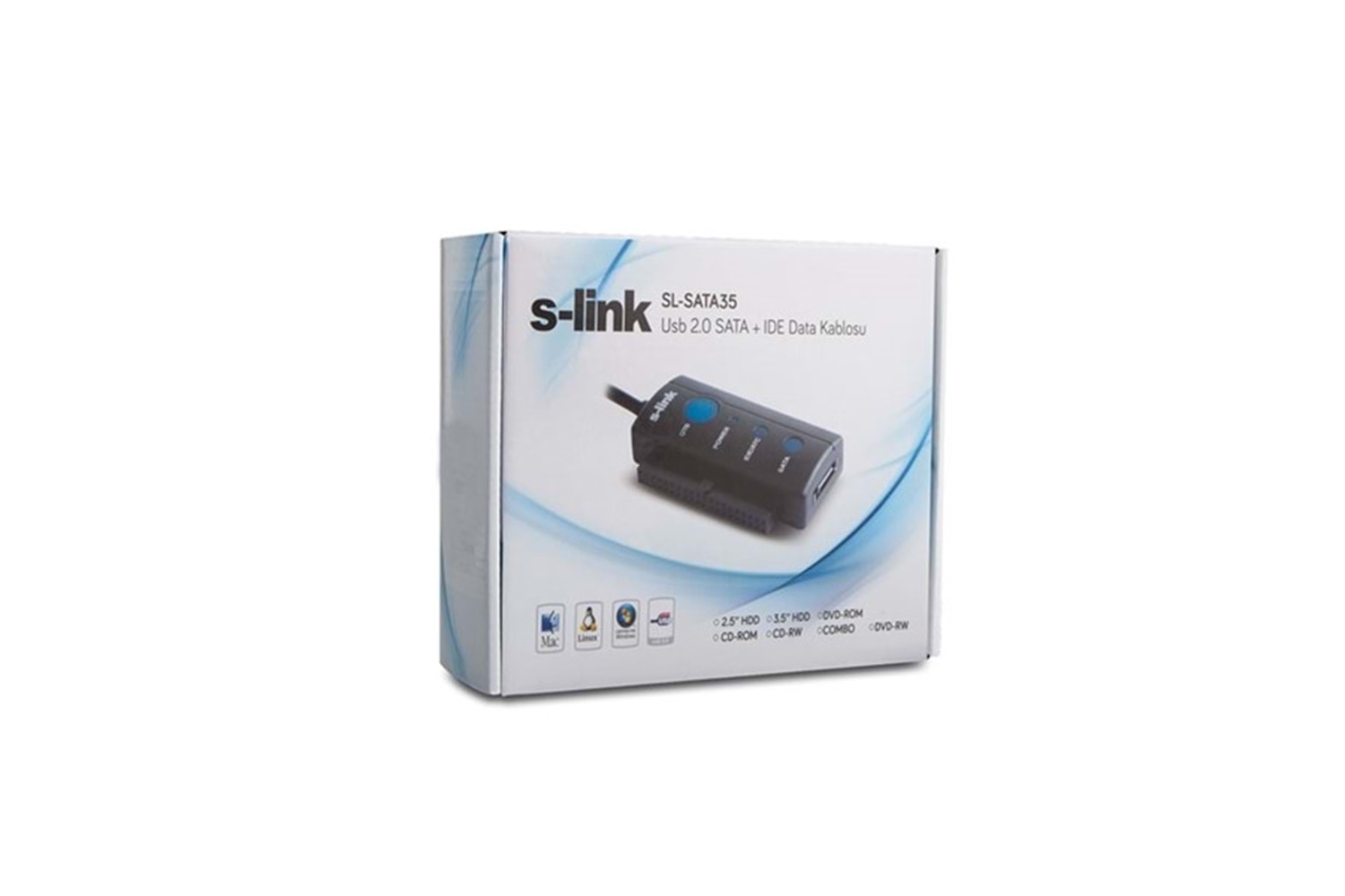 S-link SL-SATA35 Usb 2.0 SATA + IDE Data Kablosu