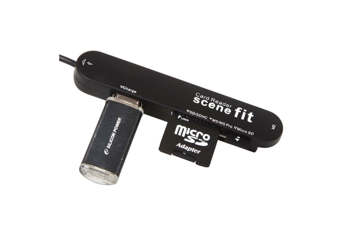 S-link SMG-420 Usb USB Micro 5P to USB Hub + Kart Okuyucu