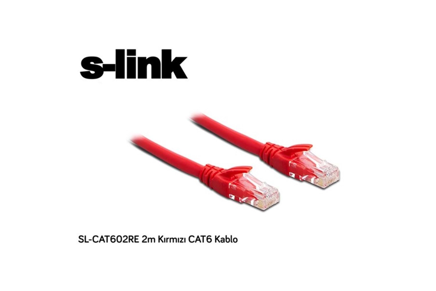 S-link SL-CAT602RE 2m Kırmızı CAT6 Patch Kablo
