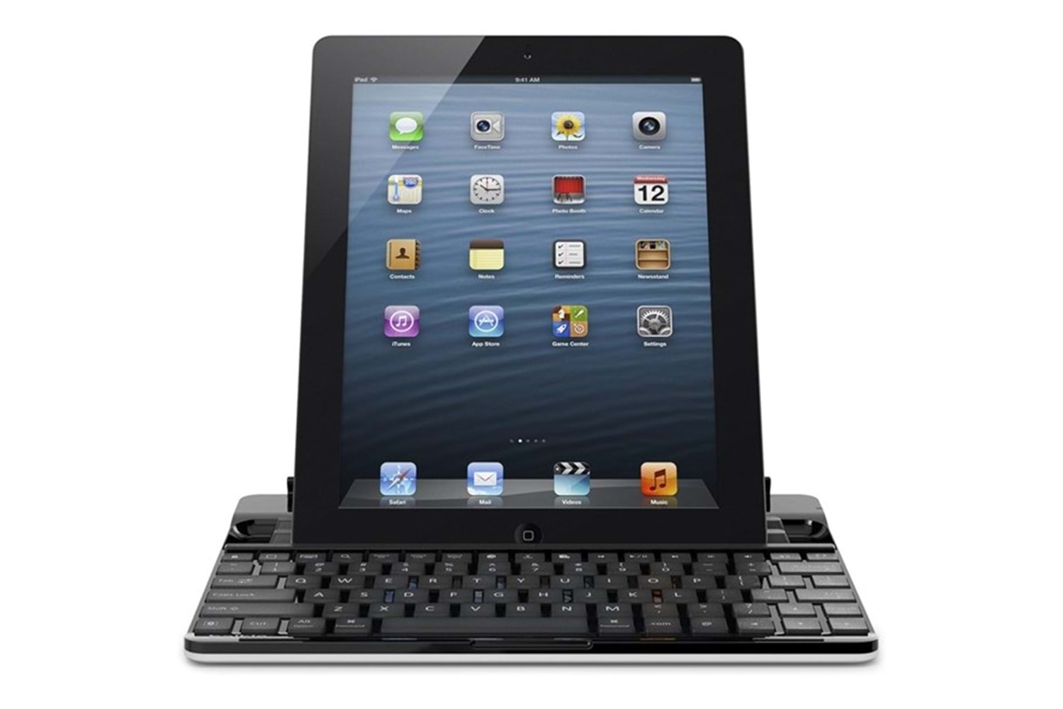 Belkin BLK-F5L141eaBLK-WHT Siyah Bluetooth iPad3G Q Multimedia Kablosuz klavye