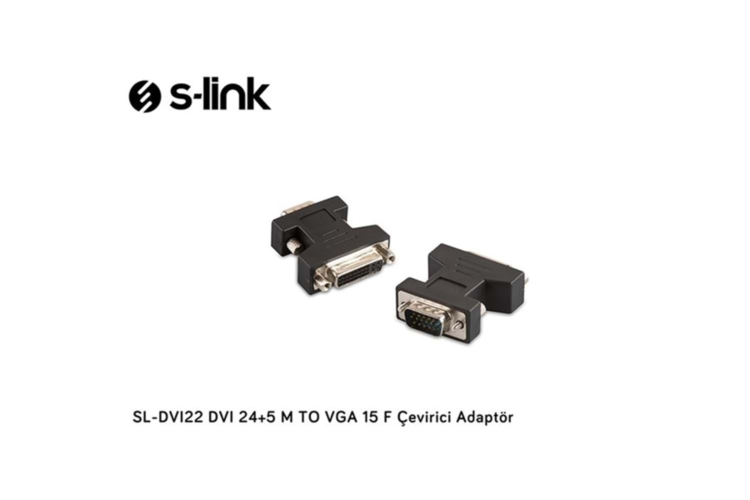 S-link SL-DVI22 DVI 24 + 5 M TO VGA 15 M Çevirici Adaptör