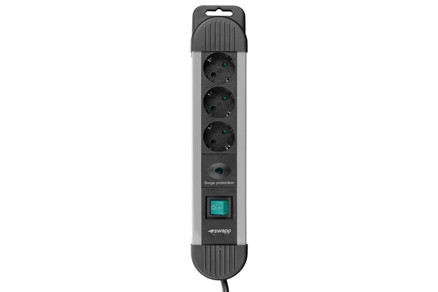 S-LINK Swapp SPGKS03 1.5m 3G1.5mm2 900 Joule 3-lü Akım Kor. Gri Priz Çoklayıcı