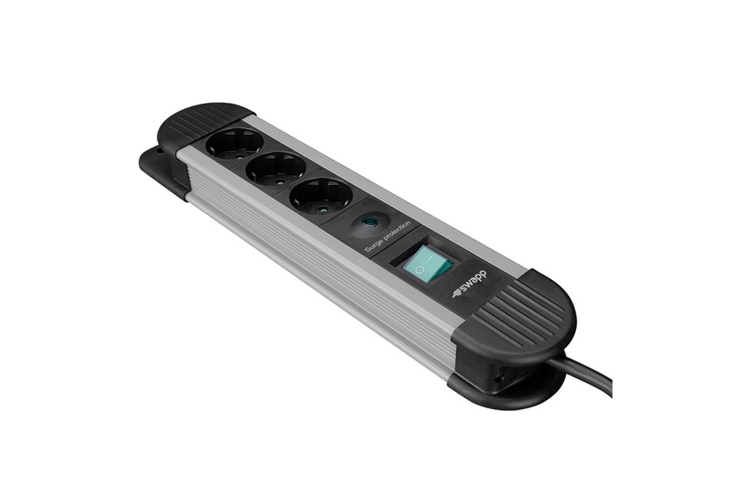 S-LINK Swapp SPGKS03 1.5m 3G1.5mm2 900 Joule 3-lü Akım Kor. Gri Priz Çoklayıcı