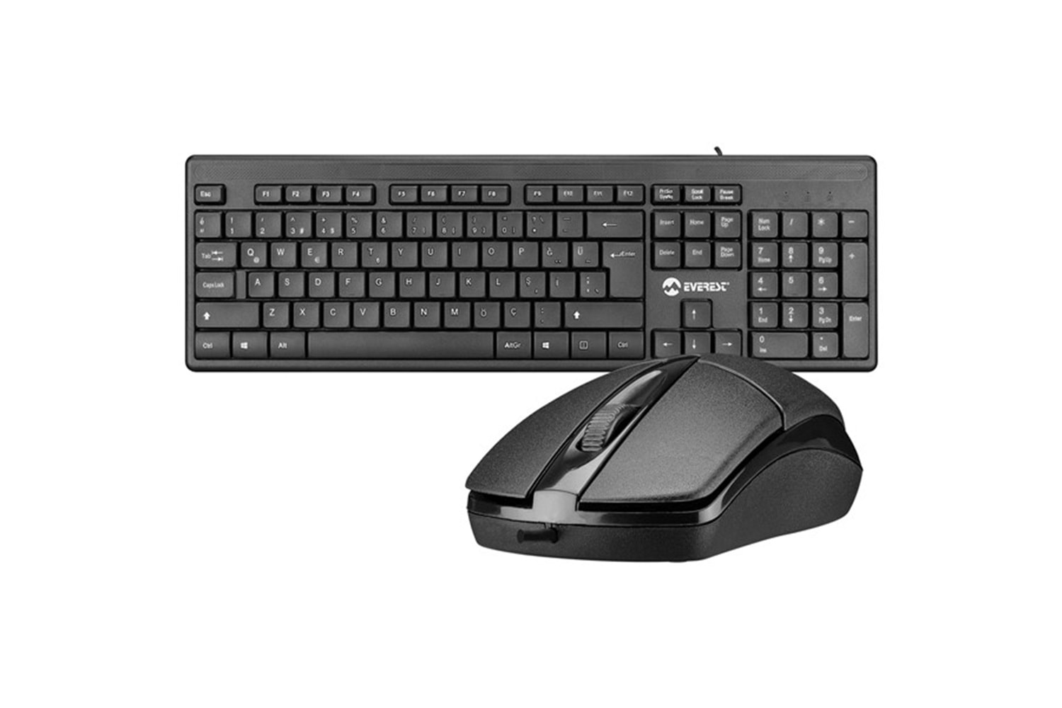 Everest KM-515 Siyah Usb Combo Q Standart Klavye + Mouse Set