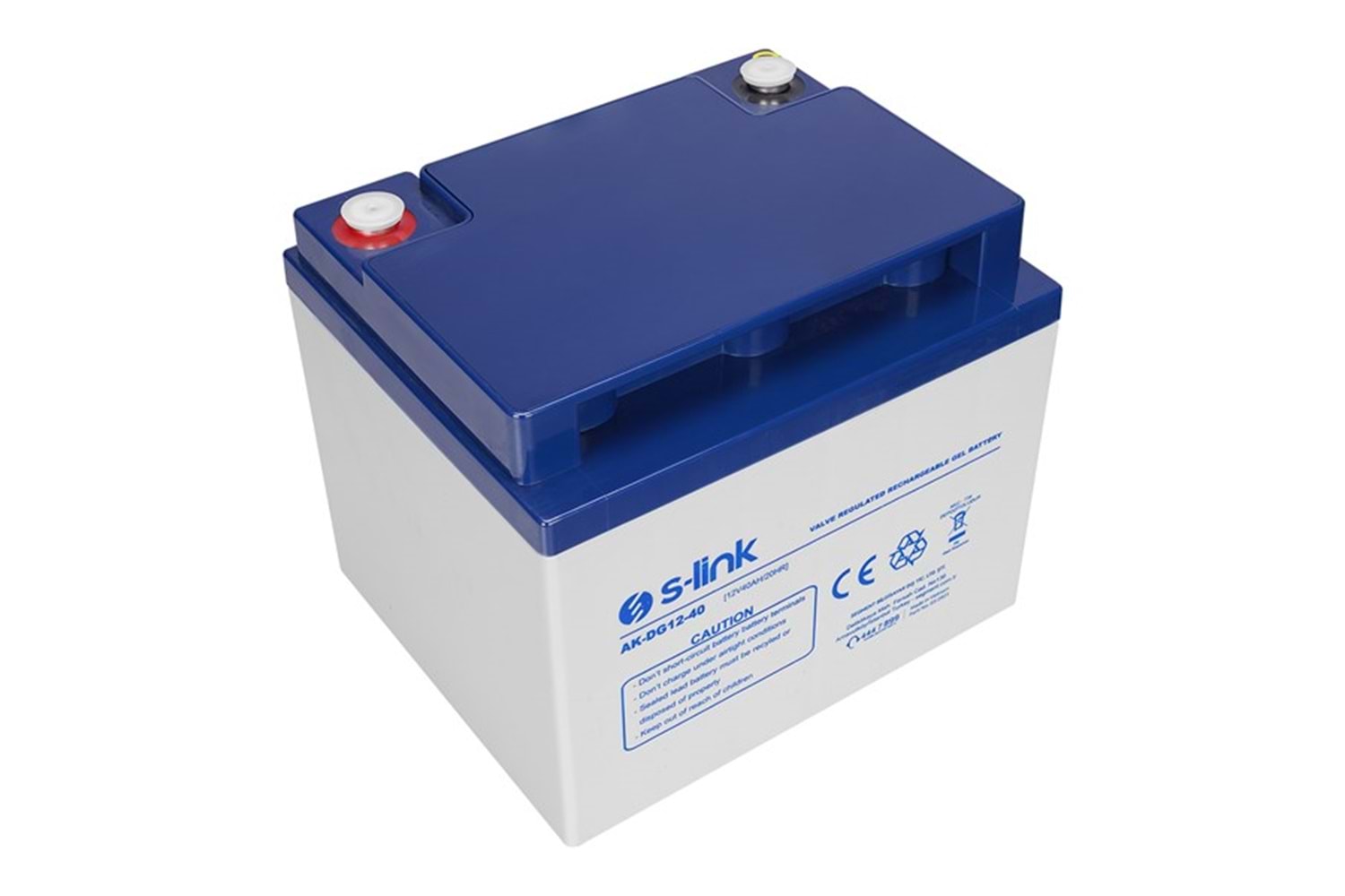S-link AK-DG12-40 12V 40Ah Nano Silikon Jel Akü