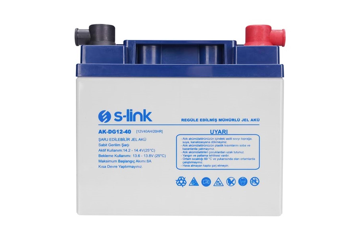 S-link AK-DG12-40 12V 40Ah Nano Silikon Jel Akü