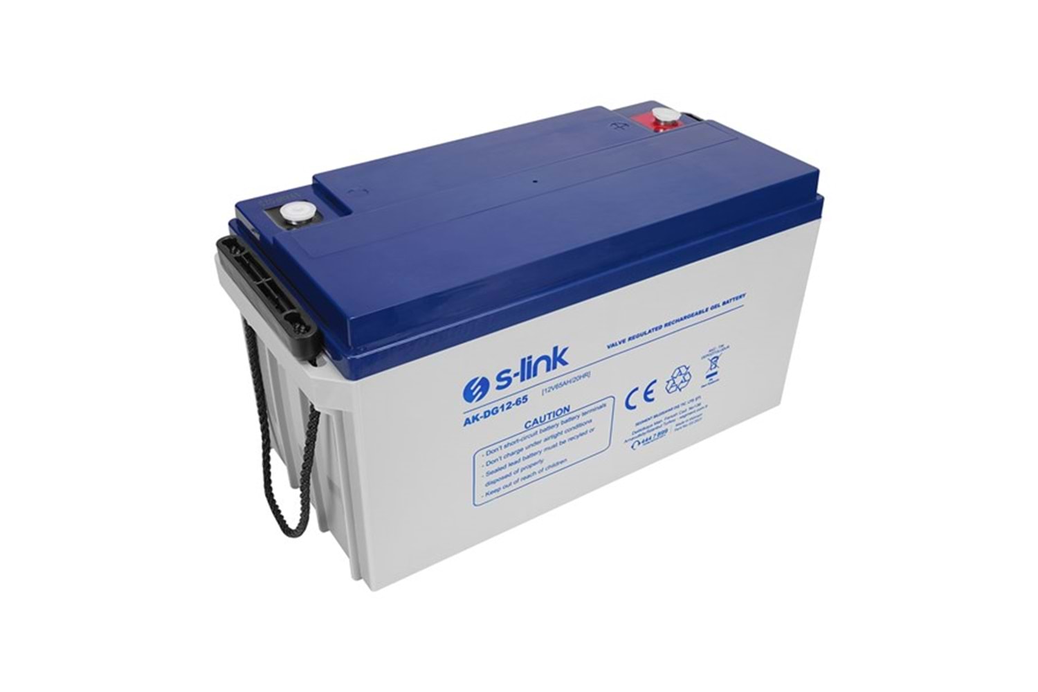 S-link AK-DG12-65 12V 65Ah Nano Silikon Jel Akü