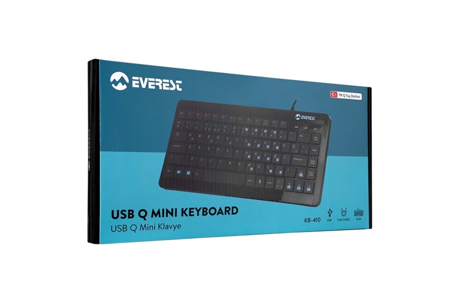 Everest KB-410 Siyah USB Q Mini Klavye