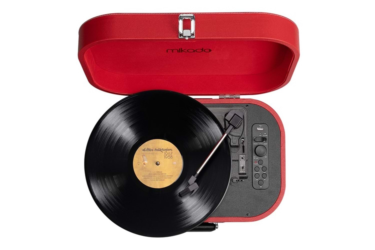 Mikado Nostalgia MN-101 Pikap Kırmızı Usb+RCA+Bluetooth Destekli Müzik Kutusu