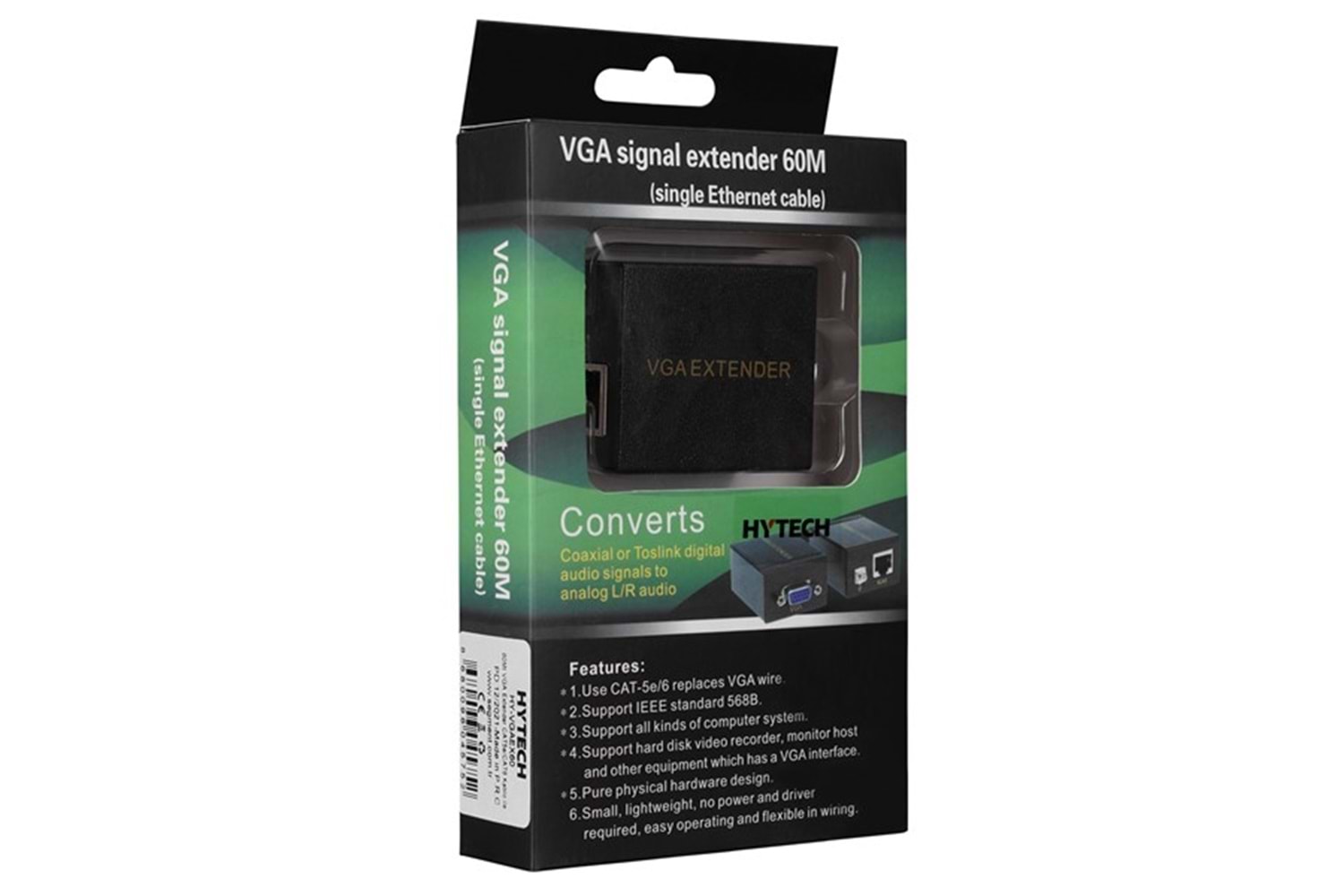 Hytech HY-VGAEX60 60Mt VGA Extender CAT5e/CAT6 Kablo Uzatıcı