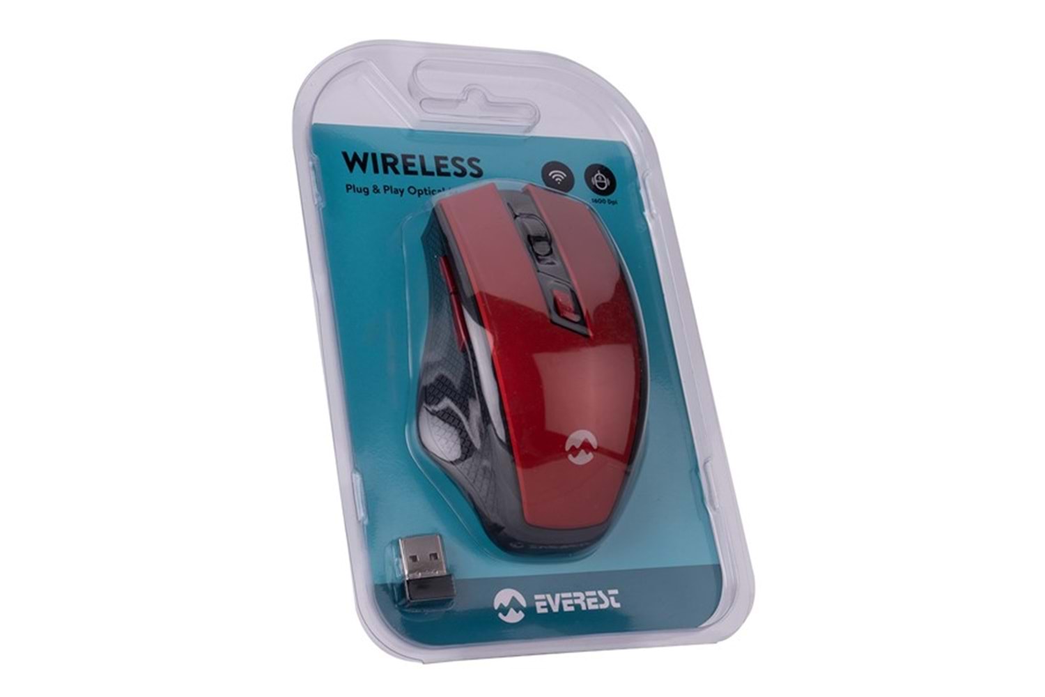 Everest SMW-777 Usb Kırmızı 2.4Ghz Optik Wireless Mouse