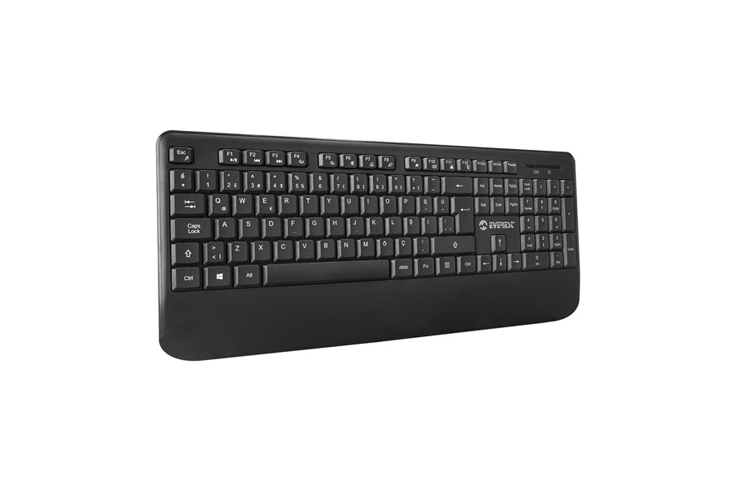 Everest KM-6176 OFFICAL Siyah Kablosuz Combo Q Multimedia Klavye + Mouse Set