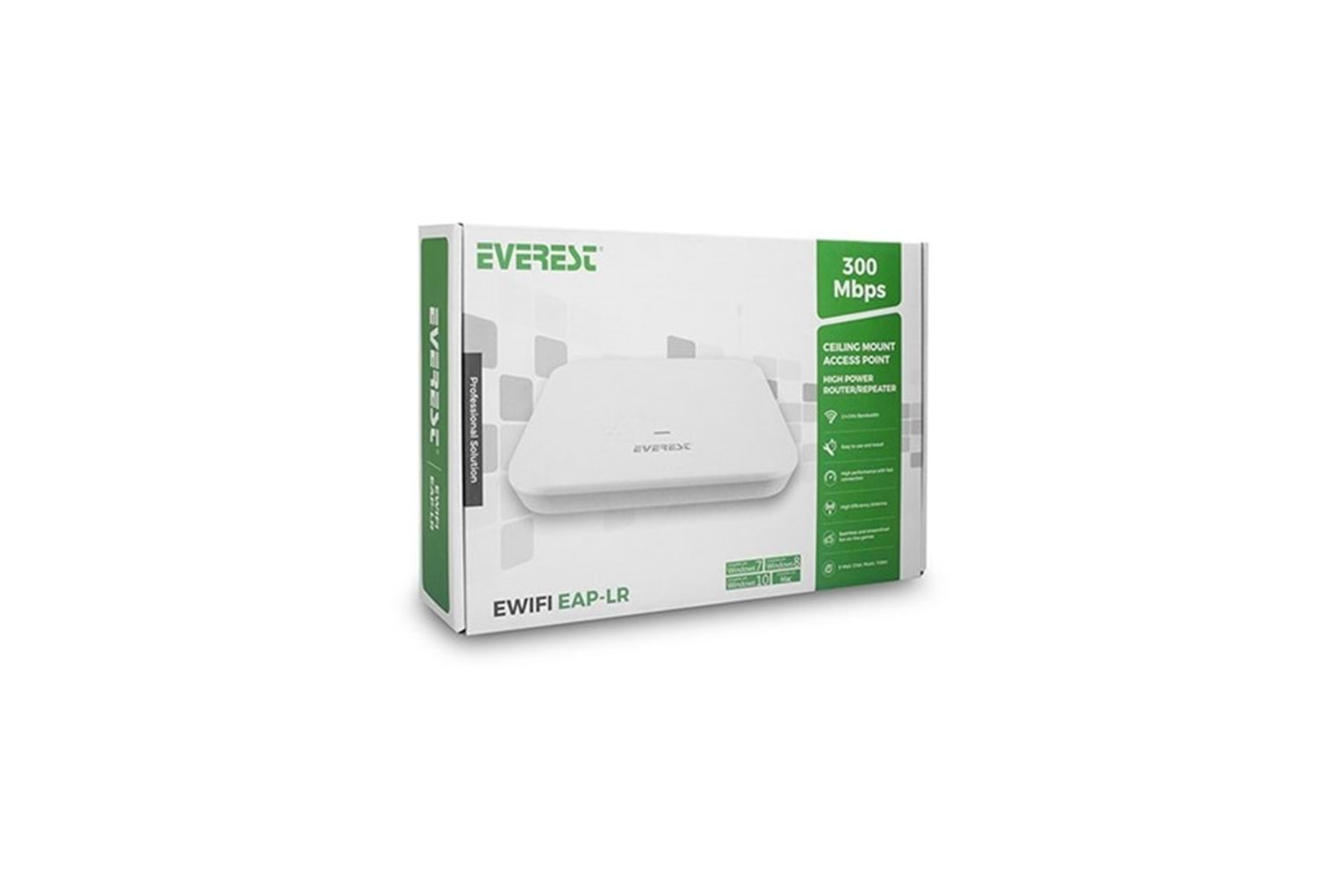 Everest EWİFİ EAP-LR N300 2.4Ghz Tavan Tipi Kablosuz Router Acces Point