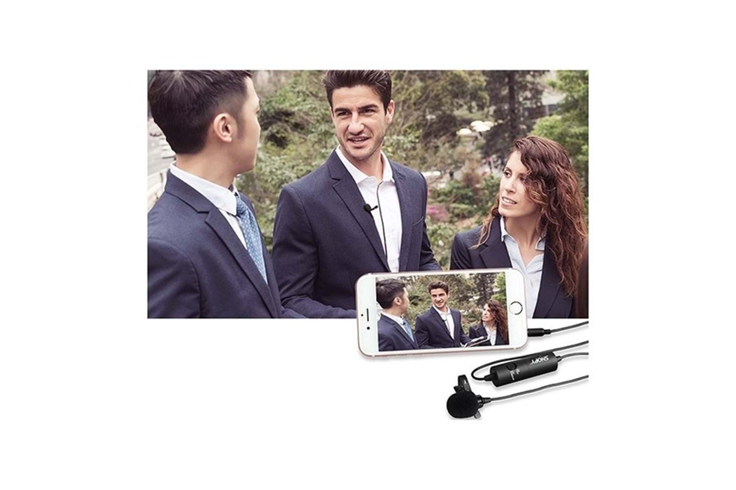 Snopy SN-100M Siyah Akıllı Telefon ve Youtuber Yaka Mikrofonu