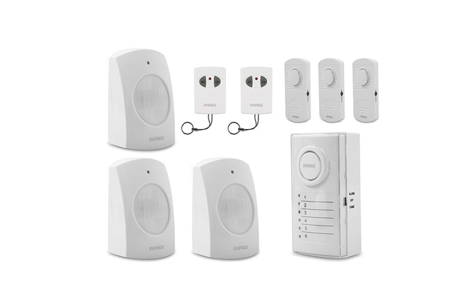 Everest EG-0506 Güvenlik Altı Bölgeli Set Kablosuz Alarm Sistemi