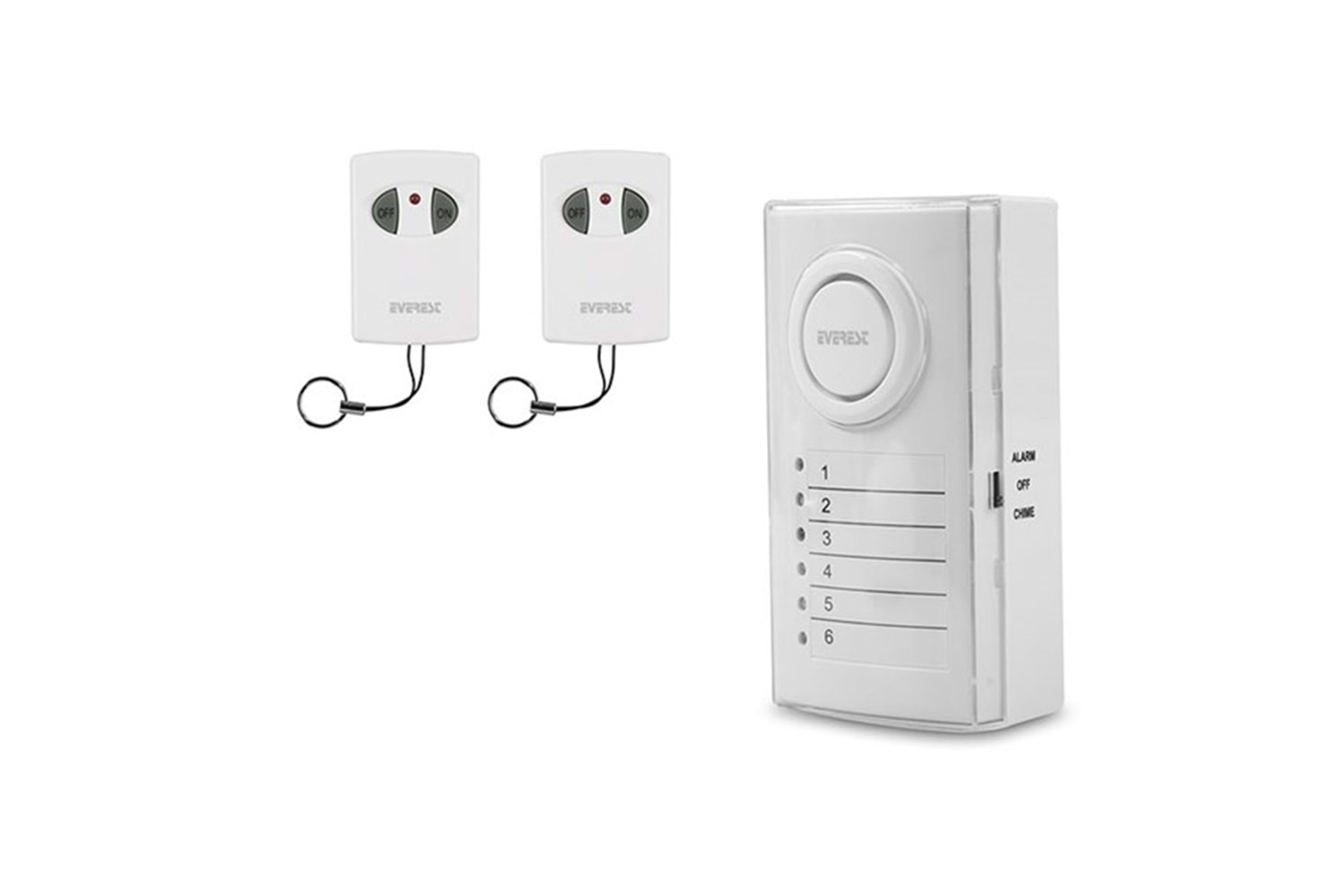 Everest EG-0506 Güvenlik Altı Bölgeli Set Kablosuz Alarm Sistemi