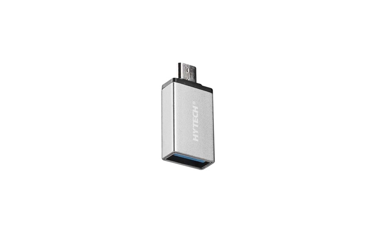 Hytech HY-XO10 Gümüş USB F to MicroUSB M Metal Gövdeli OTG Çevirici