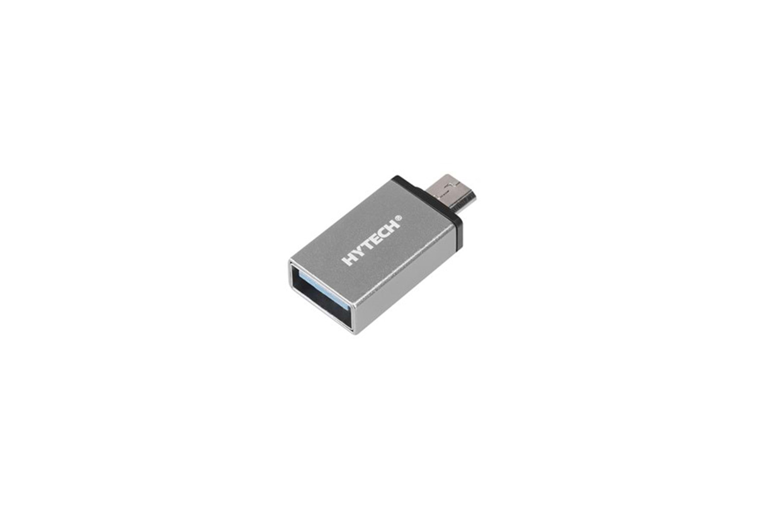 Hytech HY-XO10 Gümüş USB F to MicroUSB M Metal Gövdeli OTG Çevirici