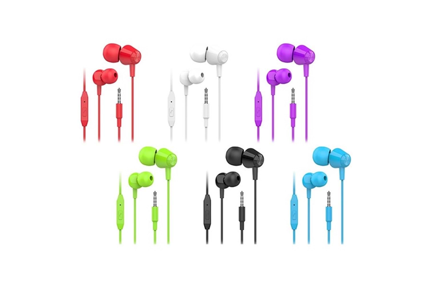 S-link SL-STK10 30'lu stand set 8*Beyaz + 8*Siyah + 5*Krımızı 3*Mor + 3*Mavi + 3*Yeşil Kulak İçi Mikrofonlu Kulaklık