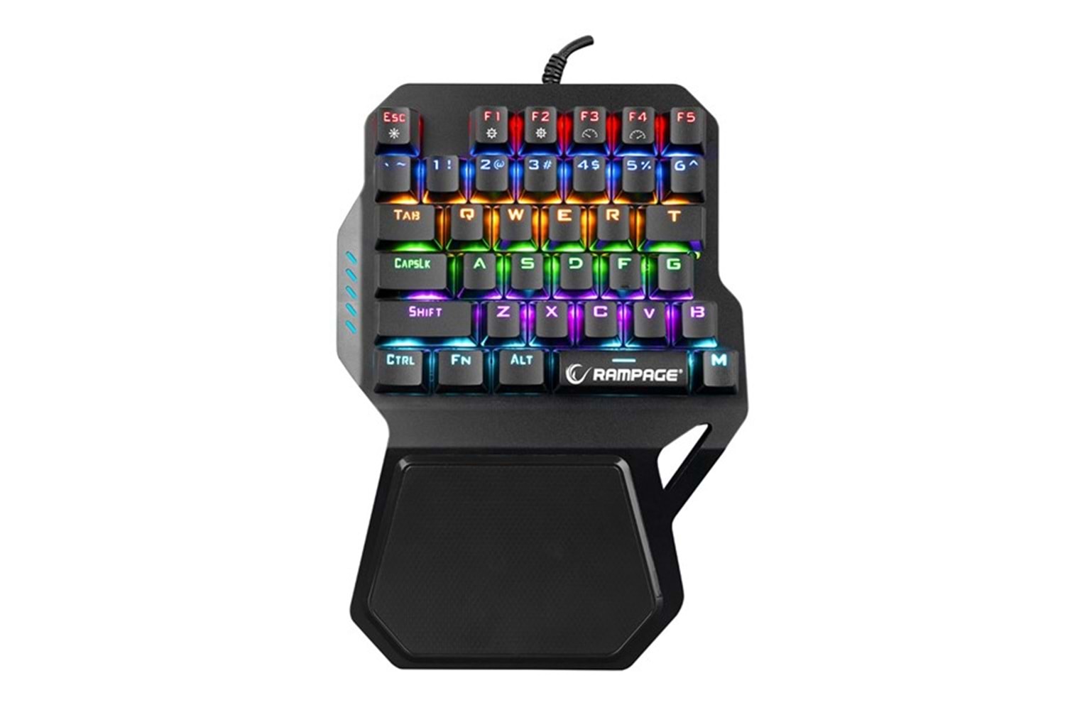 Rampage KB-R77 PALM USB Rainbow Backlight Outemu Blue Switch Mekanik 36 Tuşlu Mini Gaming Oyuncu Klavyesi