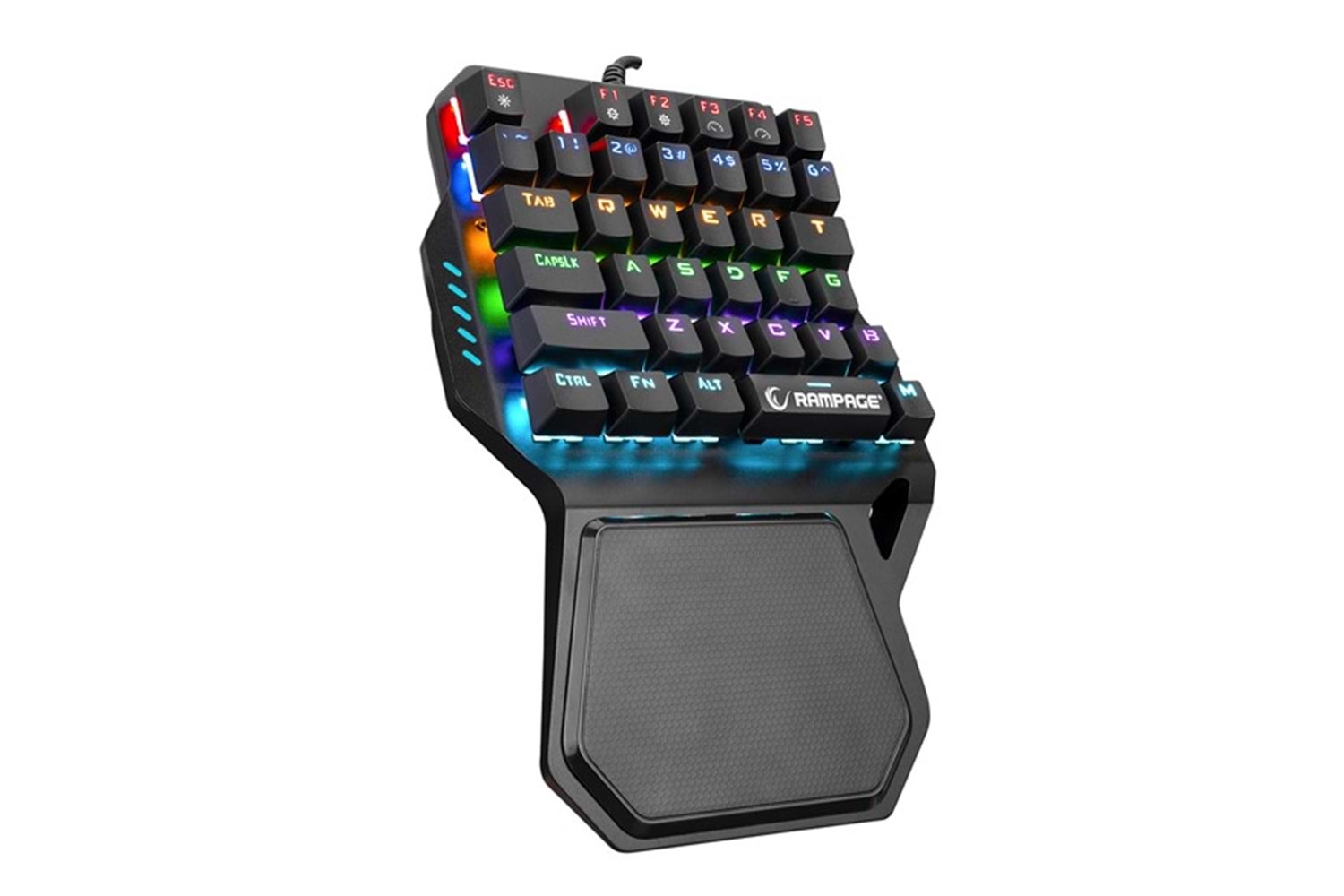 Rampage KB-R77 PALM USB Rainbow Backlight Outemu Blue Switch Mekanik 36 Tuşlu Mini Gaming Oyuncu Klavyesi