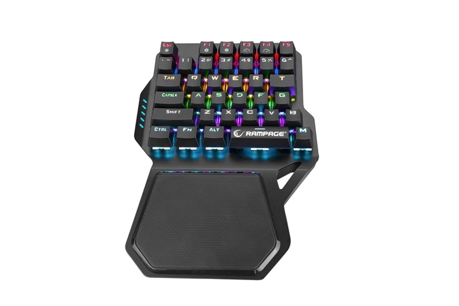 Rampage KB-R77 PALM USB Rainbow Backlight Outemu Blue Switch Mekanik 36 Tuşlu Mini Gaming Oyuncu Klavyesi
