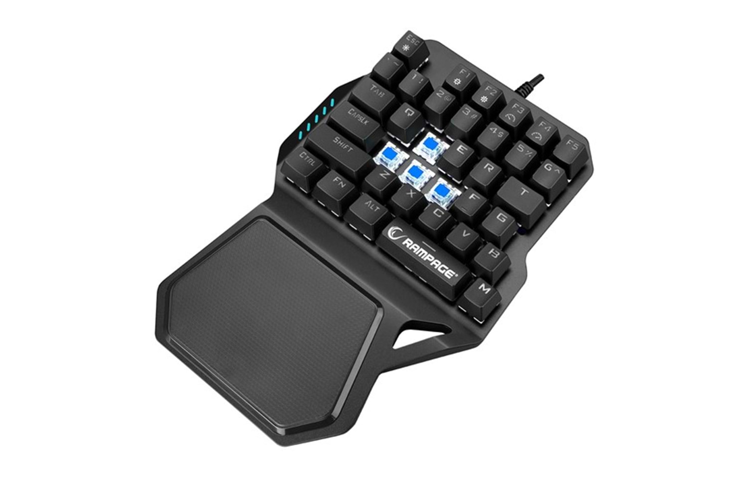Rampage KB-R77 PALM USB Rainbow Backlight Outemu Blue Switch Mekanik 36 Tuşlu Mini Gaming Oyuncu Klavyesi