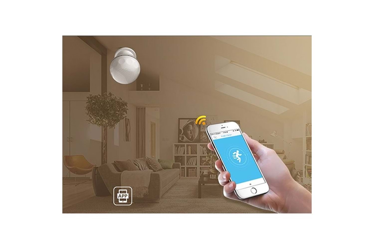 S-LINK Swapp SL-EG02 Akıllı Ev Güvenliği Kablosuz Hareket Sensörü Wifi TUYA Destekli